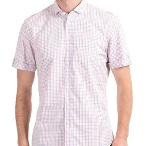 Malo Men's Multi-Color Plaid Dress Shirt
